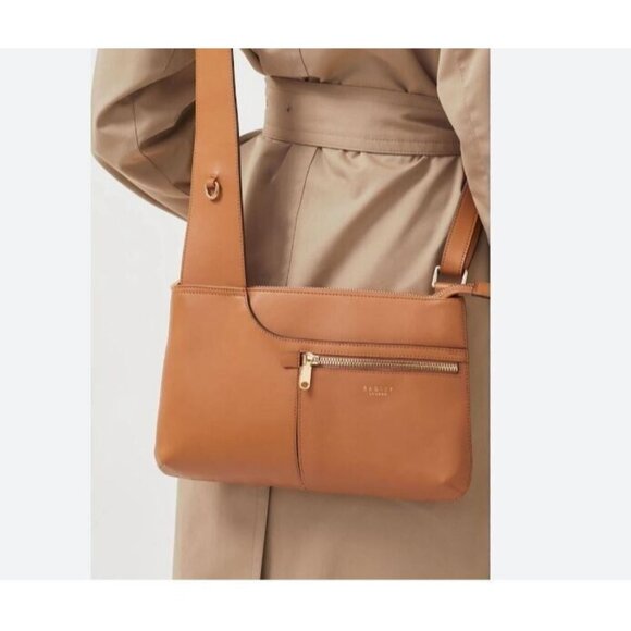 RADLEY London Pockets Icon smooth leather women's small crossbody -Butterscotch - Picture 2 of 7